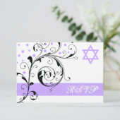 Scroll leaf white purple & Star of David RSVP (スタンド正面)