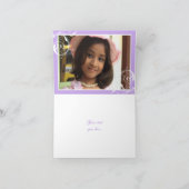 Scroll leaf white purple & Star of David Thank サンキューカード (内部)