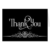 ScrollworkでBlackとWhiteThank You Note (正面横)