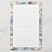 Scrollworkのパネルをはめられた抽象的な絵画 便箋 (正面)