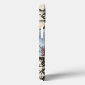 Scrollworkのパネルをはめられた抽象的な絵画 Case-Mate iPhoneケース (裏面 / 右)