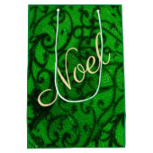 Scrollwork Green Gift Bag ミディアムペーパーバッグ (裏面)