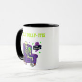 Scrolly Polly-Itis Mug – 99% Content, 1% Awareness マグカップ (正面左)