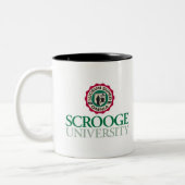 Scrooge大学ロゴのコーヒー・マグ ツートーンマグカップ (左)