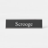 Scrooge、 デスクネームプレート (正面)