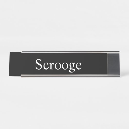 Scrooge、 デスクネームプレート (正面)