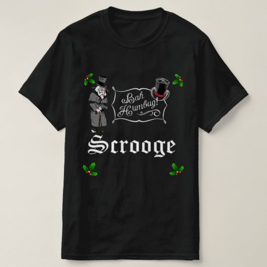 SCROOGE バフハンバグ クリスマスTシャツ Tシャツ (デザイン正面)