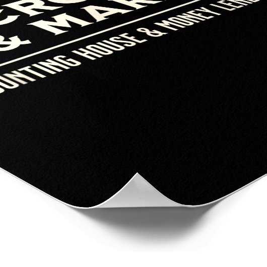 Scrooge And Marley Counting House Ens  ポスター (角)