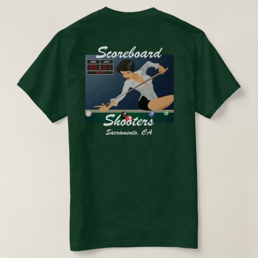 Scroreboard_ShootersチームT Tシャツ (デザイン裏面)
