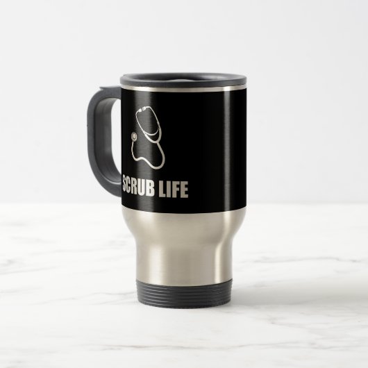 Scrub Life Funny博士 トラベルマグ (正面左)