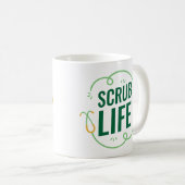 Scrub Life Mug – Fun Gift for Nurses & Medical Sta コーヒーマグカップ (正面右)