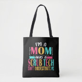 Scrub Tech Mom Surg Technologist Technician Gift トートバッグ (正面)