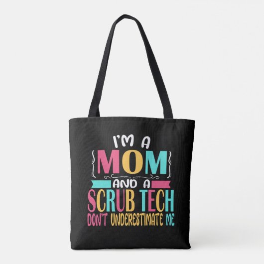Scrub Tech Mom Surg Technologist Technician Gift トートバッグ (裏面)
