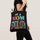 Scrub Tech Mom Surg Technologist Technician Gift トートバッグ (クローズアップ)