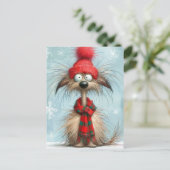 Scruffy Dog Christmas シーズンポストカード (スタンド正面)