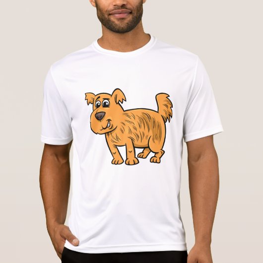 Scruffy Orange Puppy Dog Tシャツ (正面)