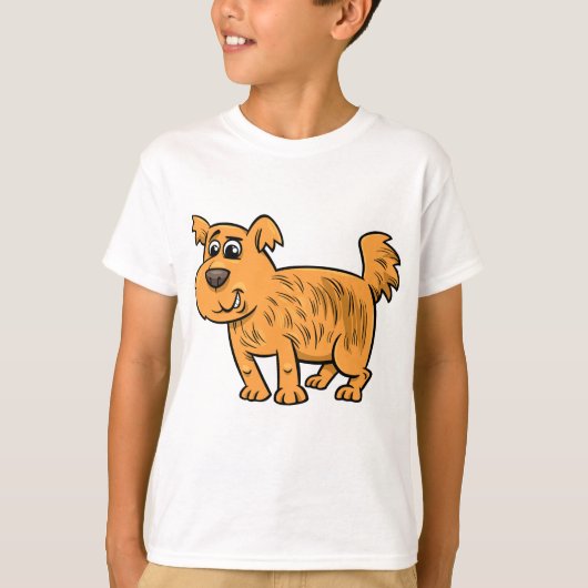 Scruffy Orange Puppy Dog Tシャツ (正面)