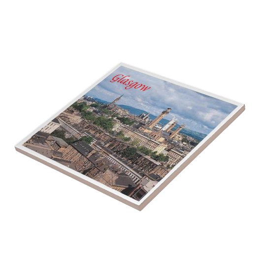 SCT003 GLASGOW，スコットランド， タイル (側面)