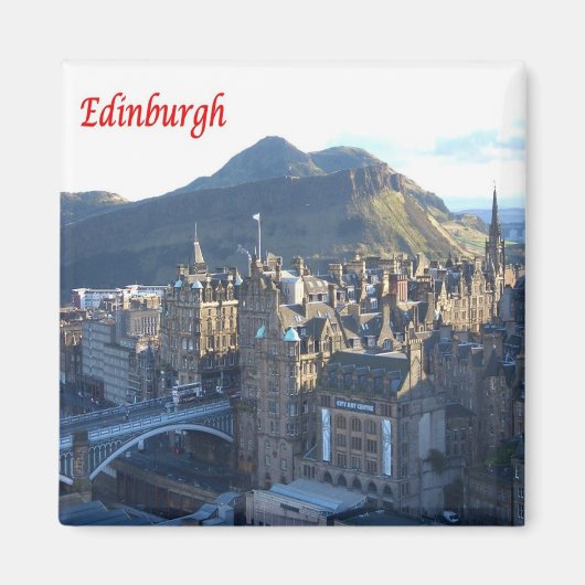 SCT004 EDINBURGH，スコットランド，冷蔵庫 マグネット (正面)
