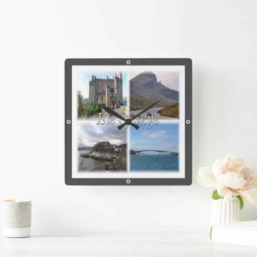 SCT005 SCOTLAND, the isle of skye, スクエア壁時計 (ホーム)