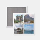 SCT005 SCOTLAND, the isle of skye, 冷蔵庫用マグネット マグネット (正面/裏面)