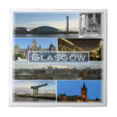SCT007 GLASGOW，スコットランド， タイル (正面)