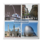 SCT009 GLASGOW，スコットランド， タイル (正面)