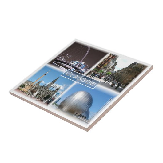 SCT009 GLASGOW，スコットランド， タイル (側面)