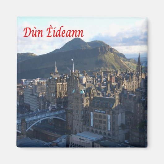 SCT021 DUN EIDEANN，スコットランド，冷蔵庫 マグネット (正面)