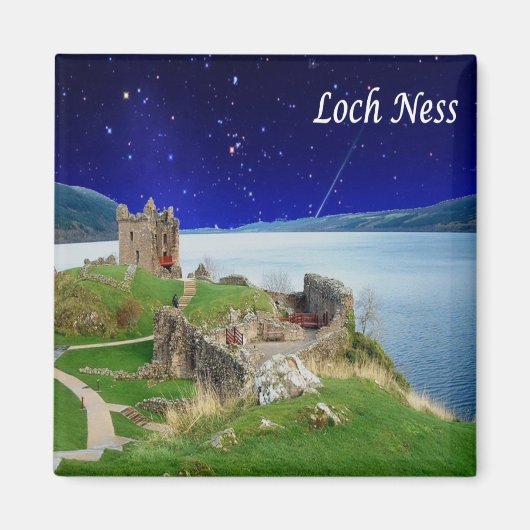 SCT023 LOCH NESS，スコットランド，ヨーロッパ，冷蔵庫 マグネット (正面)