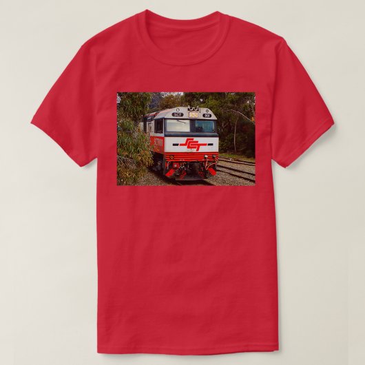 SCT train locomotive engine Australia Tシャツ (デザイン正面)
