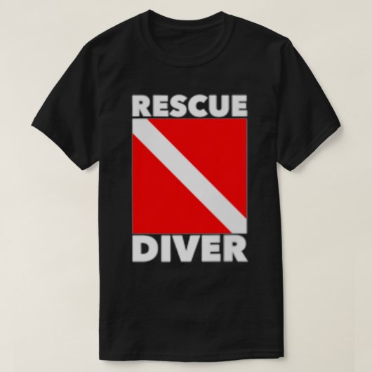 SCUBAダイバー認定レスキュー・ダイバー Tシャツ (デザイン正面)