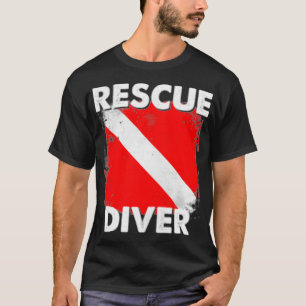 SCUBAレスキュー潜水士インストラクター学生ディベスター Tシャツ