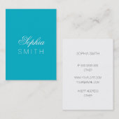 Scuba Blueデザイン-名前を入力してください 名刺 (正面/裏面)