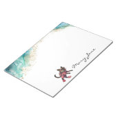 Scuba Cat Diving for Pink Lovers ノートパッド (アングル)