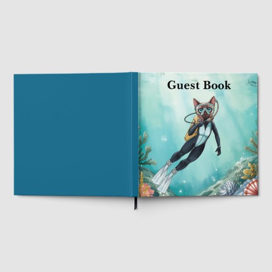 Scuba Cat Diving Under the Sea  ゲストブック (全面)
