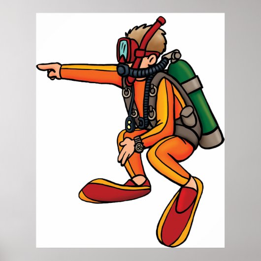 Scuba Diver ポスター (正面)
