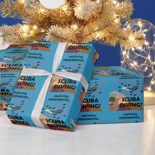 Scuba Diver ラッピングペーパー (クリスマス)