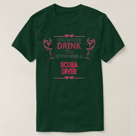 Scuba Diver Birthday Christmas GiftPresent 2 Tシャツ (デザイン正面)