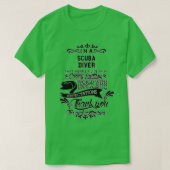 Scuba Diver Birthday Christmas GiftPresent Tシャツ (デザイン正面)