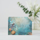 Scuba Diver Diving underwater ポストカード (スタンド正面)