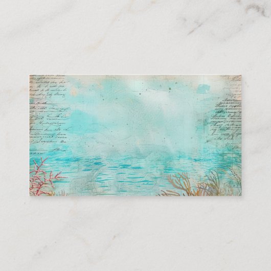 Scuba Diver Diving underwater  名刺 (裏面)