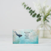 Scuba Diver Diving underwater 名刺 (スタンド正面)