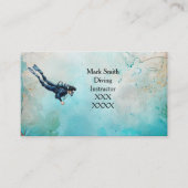 Scuba Diver Diving underwater  名刺 (正面)