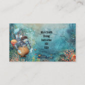 Scuba Diver Diving underwater 名刺 (正面)