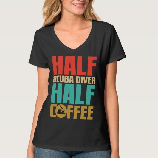 Scuba Diver   For Coffee Tシャツ (正面)
