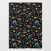 Scuba Divers Ocean Coral Tropical Fish Dive Shop ウィンドウサイン (シート)