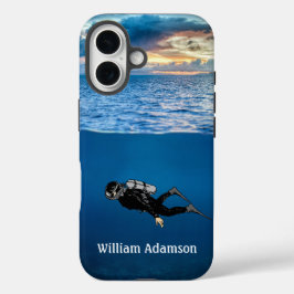 Scuba Diving at Sunset personalize iPhone 16ケース