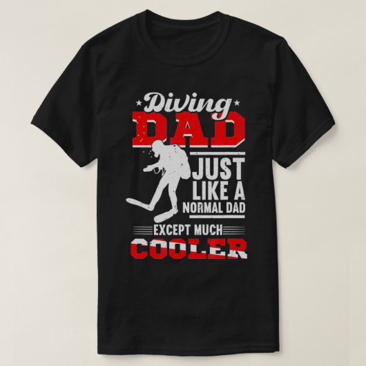 Scuba Diving Dad Father's Day Gift Diver Scuba Div Tシャツ (デザイン正面)