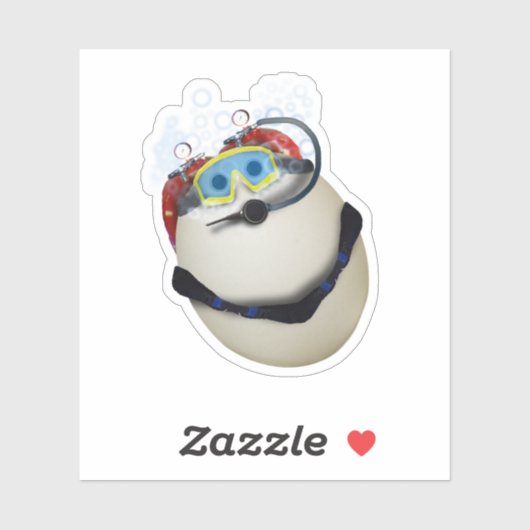 SCUBA Diving Egg シール (シート)